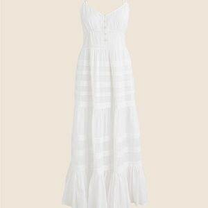 J. Crew Cotton White Maxi Dress